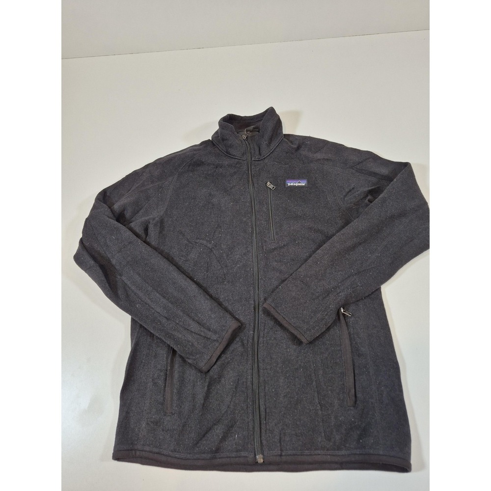 Patagonia Better Sweater Jacket Mens Medium Black Full Zip Fleece 25528 SP20